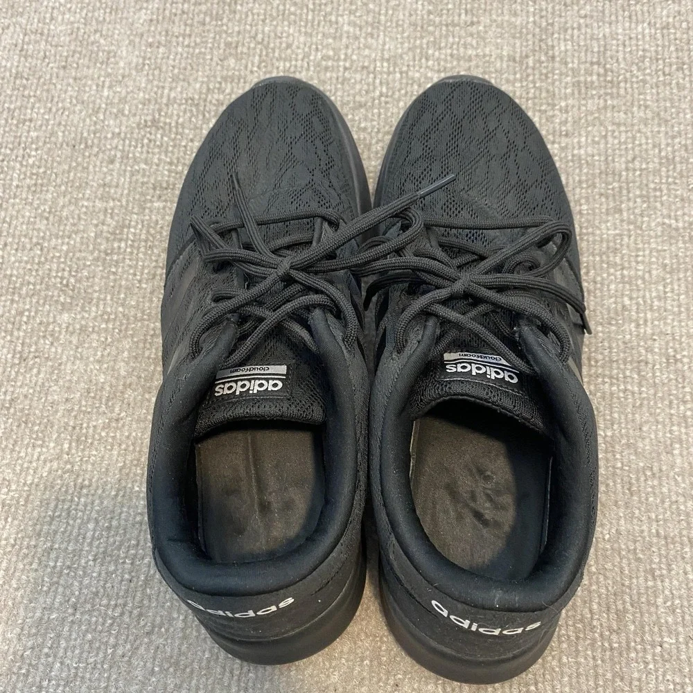 Adidas Cloudfoam Shoes Womens Size 7.5 Black Mesh Cushioned B28139 Sneakers - Picture 6 of 9